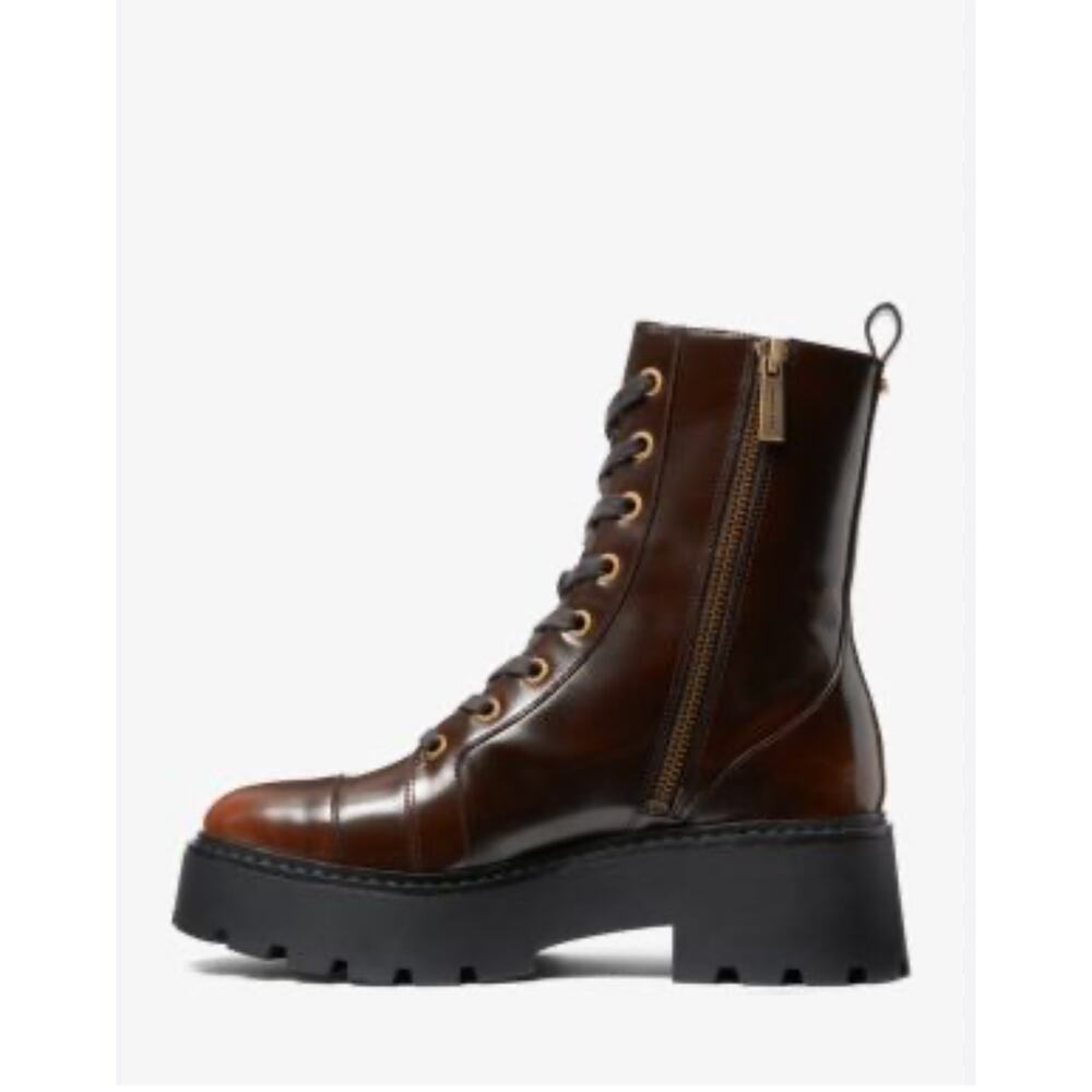 Michael Kors Blake Burnished Combat Boot NIB size 10 - Picture 2 of 4